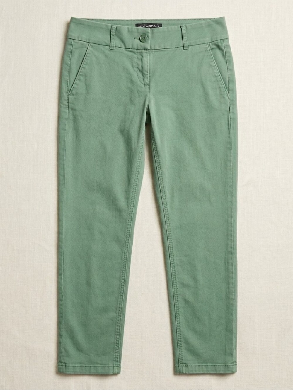 Loft Sz 4 Antique Green Marisa Cropped Pant